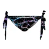 Aloha From Deer Women's Black Nocturnal Glow Bikini Bows Bottom In Black