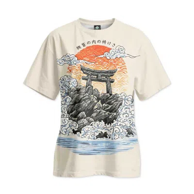 Aloha From Deer Women's Black / Orange / Neutrals Torii Gate Oversize T-shirt In Multi