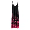 Aloha From Deer Women's Black / Pink Midnight Bloom Maxi Dress In Multi