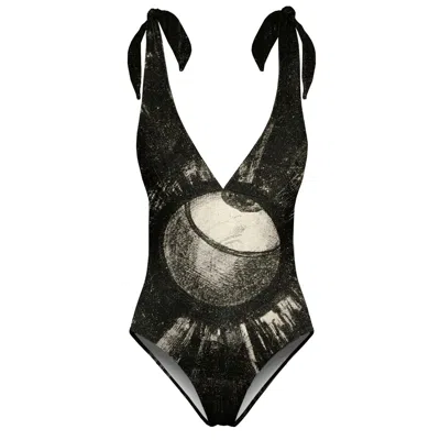 Aloha From Deer Women's Black Vision One Piece Swimsuit