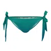 Aloha From Deer Women's Blue / Green Pthalo Bikini Bows Bottom In Blue/green