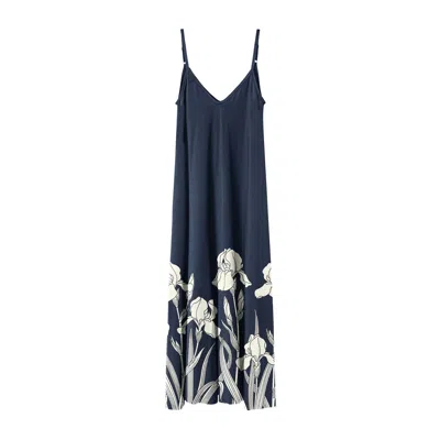 Aloha From Deer Women's Blue / Neutrals Midnight Iris Maxi Dress