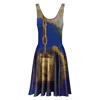 Aloha From Deer Women's Blue / Neutrals The Beacon Envelope Dress In Blue