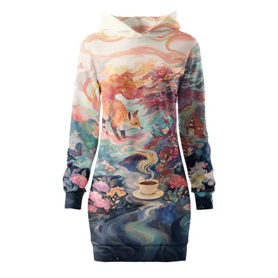Aloha From Deer Women's Blue / Pink Fairy Tale Oversize Hoodie Dress In Multi