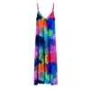 Aloha From Deer Women's Blue / Pink / Green Vibrant Abstraction Maxi Dress In Multi