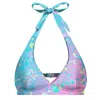 Aloha From Deer Women's Blue / Pink / Purple Sphashed Halter Neck Bikini Top In Blue/pink/purple