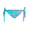 Aloha From Deer Women's Blue / Pink / Purple Splashed Bikini Bows Bottom In Blue/pink/purple