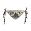 Aloha From Deer Women's Brown Durer Series Fifth Seal Bikini Bows Bottom In Brown