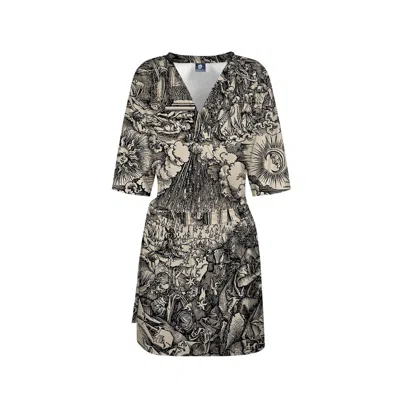 Aloha From Deer Women's Brown Durer Series Fifth Seal Envelope Dress