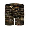 Aloha From Deer Women's Brown Golden Glass Fitness Shorts In Brown