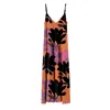 Aloha From Deer Women's Brown / Orange / Black Sunset Leaves Maxi Dress