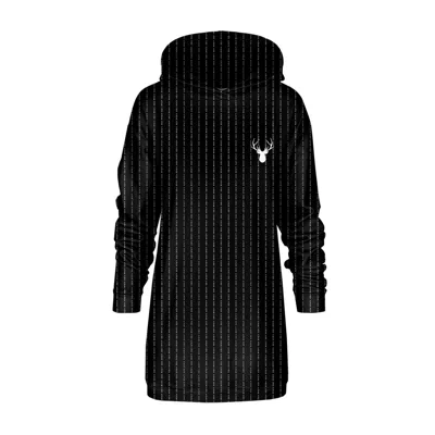 Aloha From Deer Women's Fk You Black Oversize Hoodie Dress