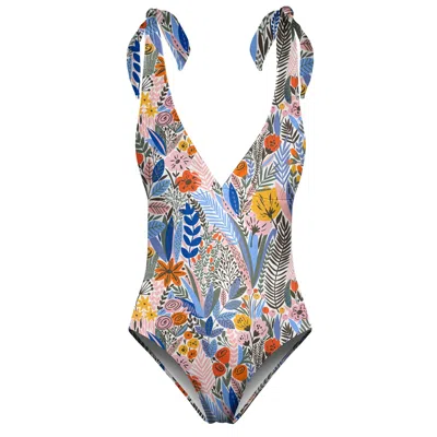 Aloha From Deer Women's Floral Pattern One Piece Swimsuit