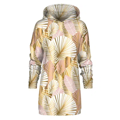 Aloha From Deer Women's Gold / Rose Gold / Pink Golden Laurels Hoodie Oversize Dress In Gold/rose Gold/pink