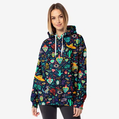 Aloha From Deer Women's Green / Blue Colorful Mexico Oversize Hoodie In Multi