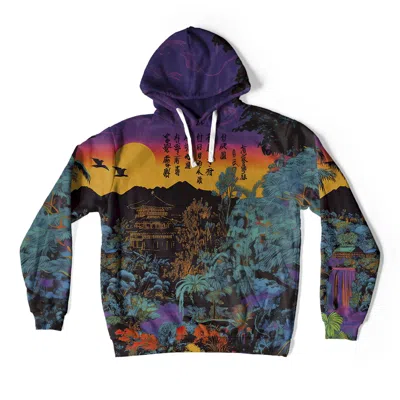 Aloha From Deer Women's Green / Brown / Yellow Sunset Fall Oversize Hoodie In Multi