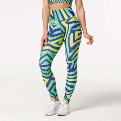 Aloha From Deer Women's Green Illusion Highwaist Leggings