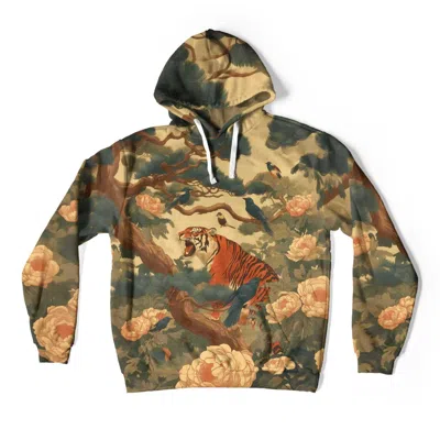 Aloha From Deer Women's Green / Neutrals Korean Folk Oversize Hoodie