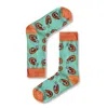 Aloha From Deer Women's Green / Orange Prawn Time Cotton Socks In Multi