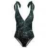 Aloha From Deer Women's Green Stoneworks One Piece Swimsuit In Green
