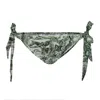 Aloha From Deer Women's Grey / Green Durer Series Apocalypse Bikini Bows Bottom In Grey/green