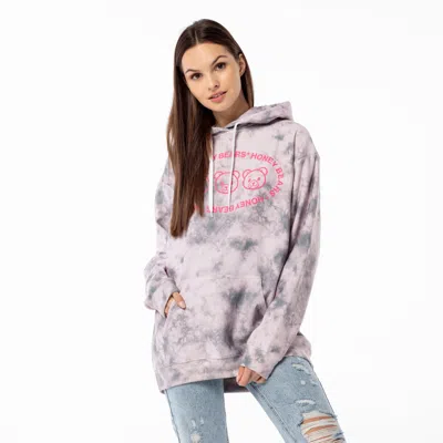 Aloha From Deer Women's Honey Bears Overisze Hoodie In Pink