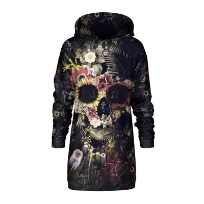 Aloha From Deer Women's Memento Mori Oversize Hoodie Dress In Black