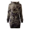 Aloha From Deer Women's Neutrals / Black Vellum Lilies Oversize Hoodie Dress In Black