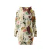 Aloha From Deer Women's Neutrals Nature Oversize Hoodie Dress In Animal Print
