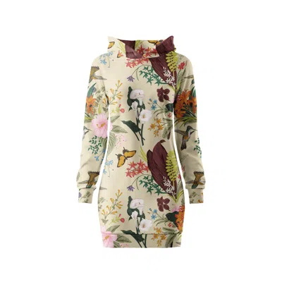 Aloha From Deer Women's Neutrals Nature Oversize Hoodie Dress In Animal Print