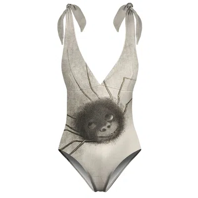 Aloha From Deer Women's Neutrals Spider One Piece Swimsuit
