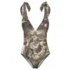 Aloha From Deer Women's Neutrals The Last Judgement One Piece Swimsuit