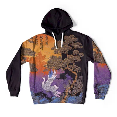 Aloha From Deer Women's Orange / Black / Purple Sunflight Oversize Hoodie