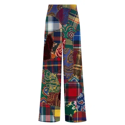 Aloha From Deer Women's Patchwork Long Loose Pants