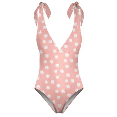 Aloha From Deer Women's Pink Delicate Flower One Piece Swimsuit