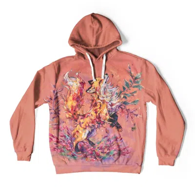 Aloha From Deer Women's Pink / Gold Fox Oversize Hoodie In Multi