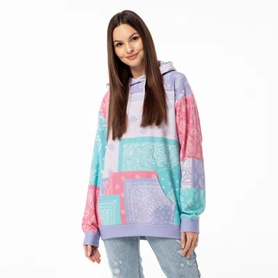 Aloha From Deer Women's Pink / Purple Colorful Bandana Oversize Hoodie In Pink/purple