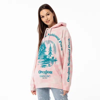 Aloha From Deer Women's Pink / Purple National Park Oversize Hoodie In Pink/purple