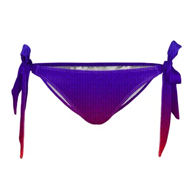Aloha From Deer Women's Pink / Purple Red Anti Social Bikini Bows Bottom In Pink/purple