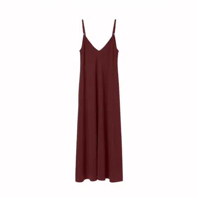 Aloha From Deer Women's Red Aloha's Basics Maxi Dress Chloe Lavender Burgundy