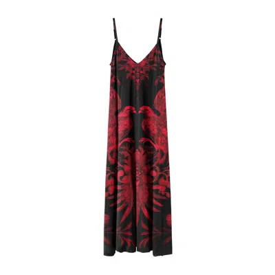 Aloha From Deer Women's Red / Black Red Nocturne Maxi Dress In Multi