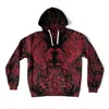 Aloha From Deer Women's Red / Black Red Nocturne Oversize Hoodie In Black