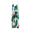 Aloha From Deer Women's White / Green / Blue Bushstroke Meadow Maxi Dress In Multi