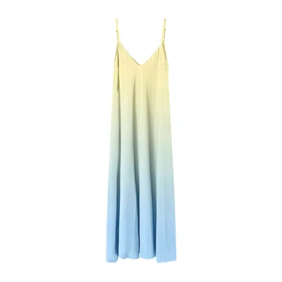 Aloha From Deer Women's Yellow / Blue Butter Blue Maxi Dress In Yellow/blue