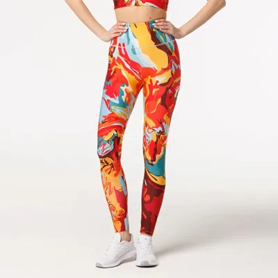 Aloha From Deer Women's Yellow / Orange Artistic Madness Highwaist Leggings In Yellow/orange