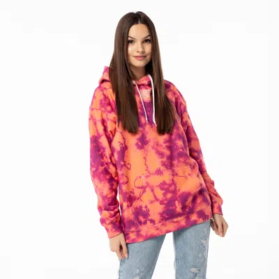 Aloha From Deer Women's Yellow / Orange Orange Tie Dye Oversize Hoodie In Yellow/orange