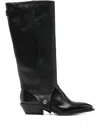 Alohas 30mm Detachable-panel Boots In Black