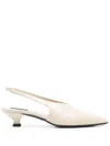 Alohas Eros Cream Leather Mules Shoes In Neutral