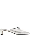 Alohas 50mm Amar Metallic Leather Mules