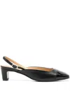 Alohas Woman Pumps Black Size 6.5 Leather In Black